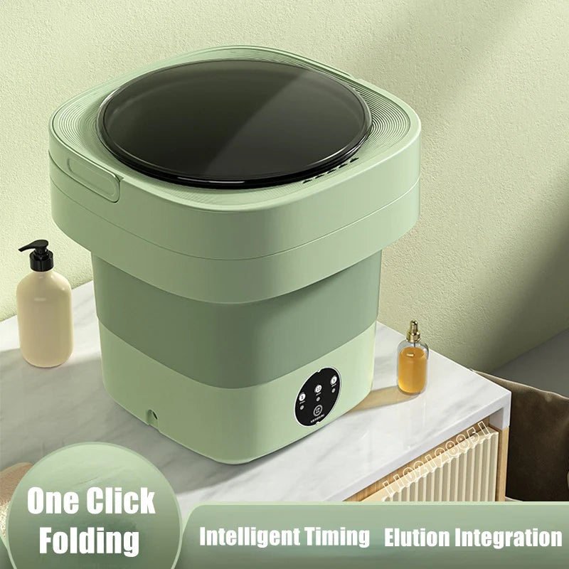 Mini Foldable Washing Machine with Spinning Dry Gadgets