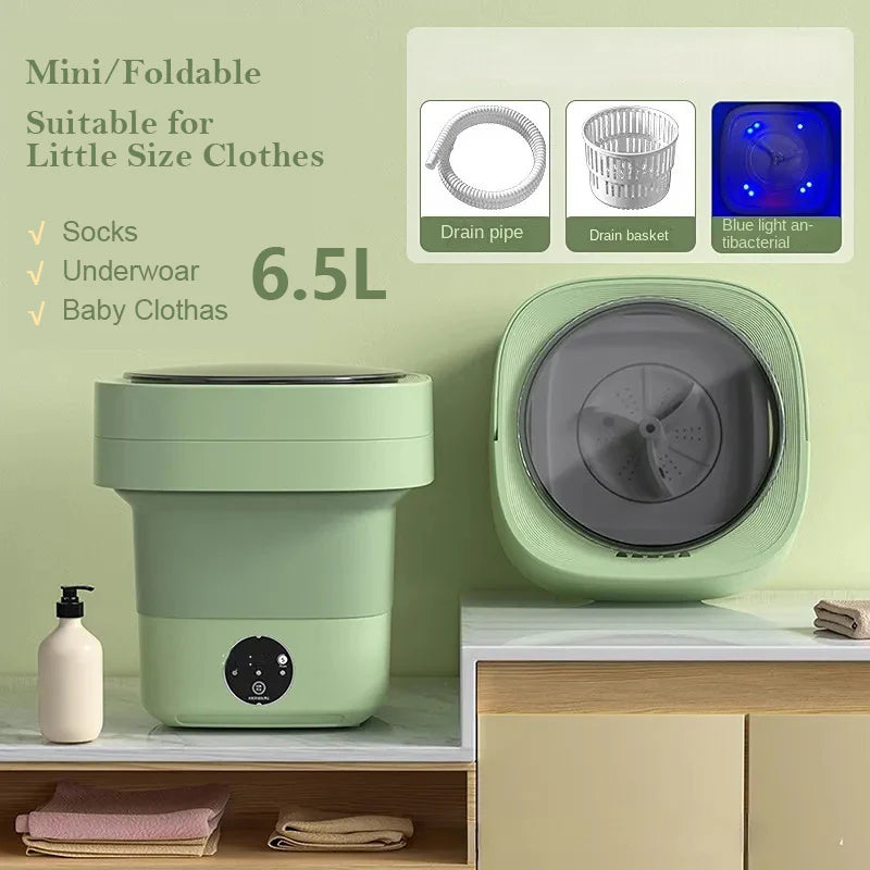 Mini Foldable Washing Machine with Spinning Dry Gadgets