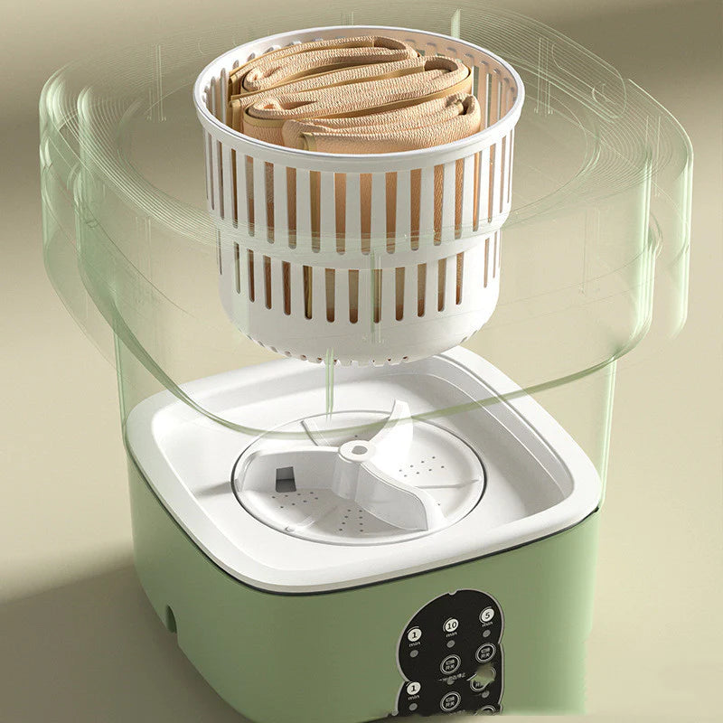 Mini Foldable Washing Machine with Spinning Dry Gadgets