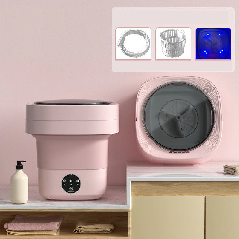 Mini Foldable Washing Machine with Spinning Dry Gadgets