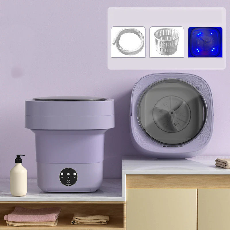 Mini Foldable Washing Machine with Spinning Dry Gadgets