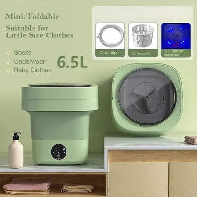 Mini Foldable Washing Machine with Spinning Dry Gadgets